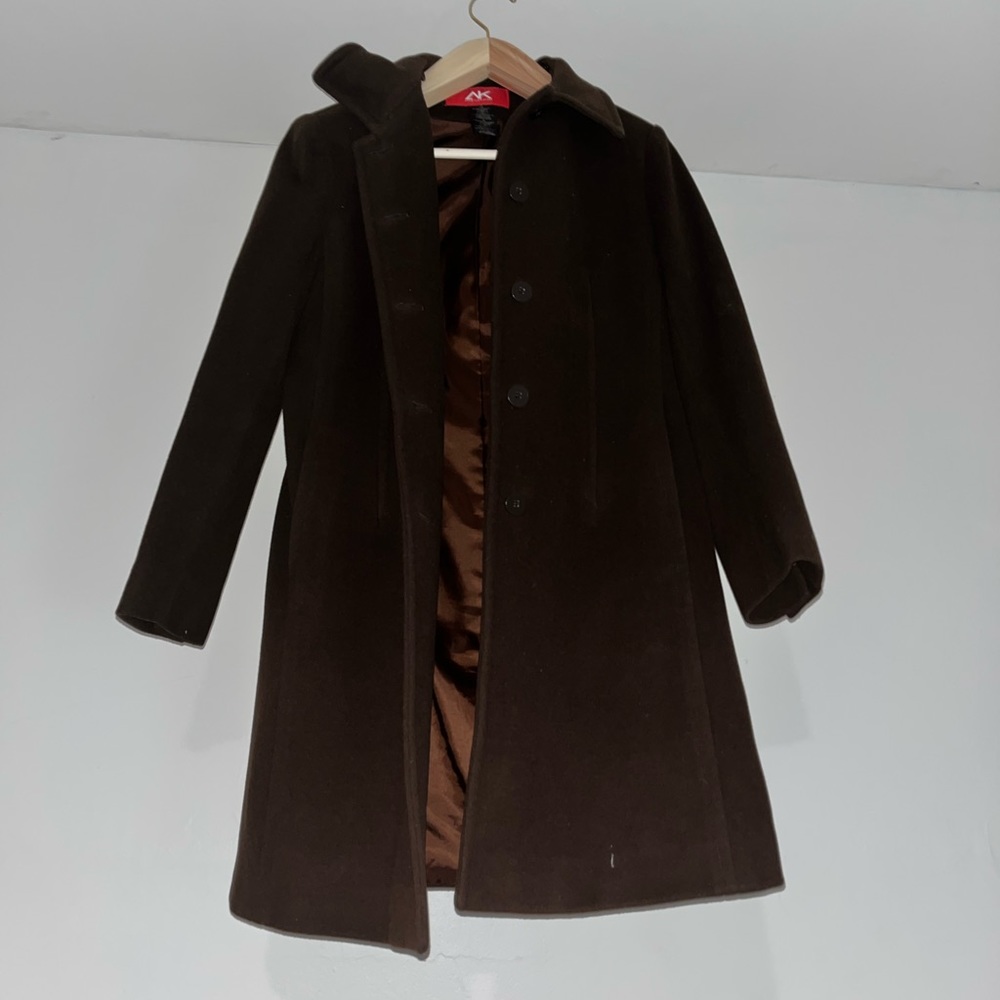 Brown women’s medium pea coat